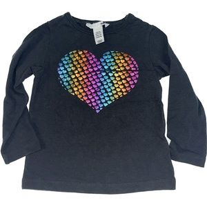 H&M girls size 1 1/2-2 yr long sleeve T-shirt